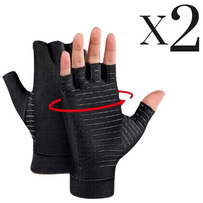 2x Copper Compression Gloves for Hand Pain