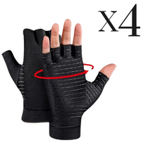 4x Copper Compression Gloves for Hand Pain